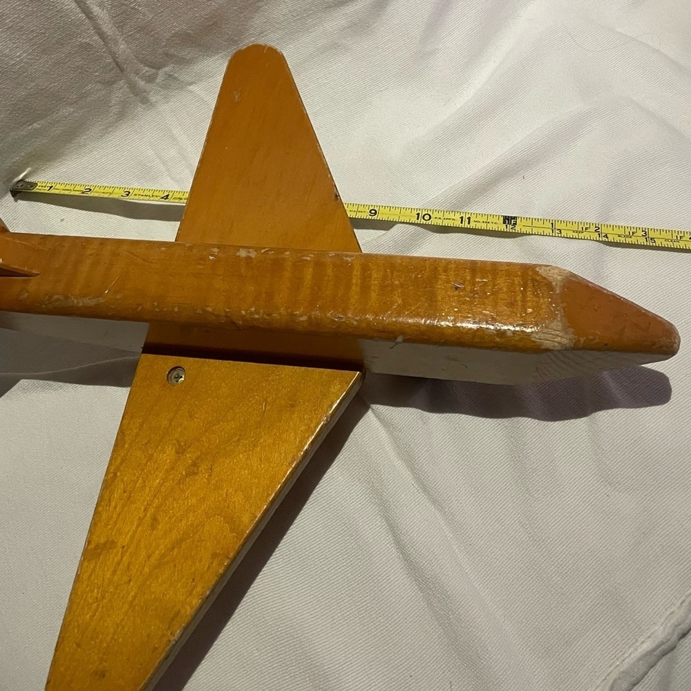 Vintage Community Rifton,NY Wooden Toy Airplane - Picture 5 of 10